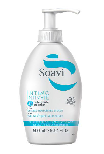 SOAVI INTIMO DELICATO PH4,5 FLACONE CON DISPENSER 500 ML - Farmacia Artemisia di Montecuollo Dott. Angelo snc