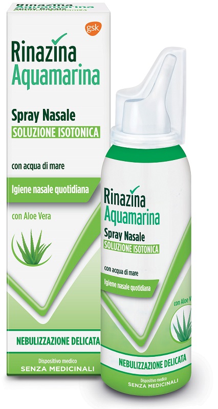 RINAZINA AQUAMARINA ISOTONICA ALOE SPRAY NEBULIZZAZIONE DELICATA 100 ML - Farmacia Artemisia di Montecuollo Dott. Angelo snc