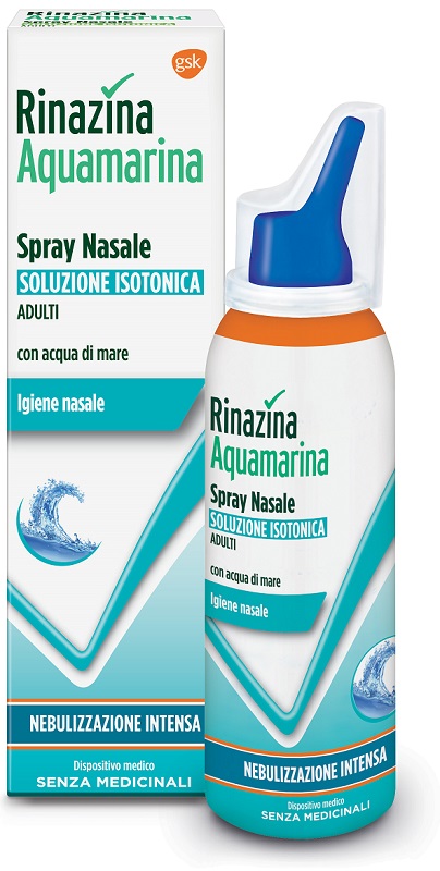 RINAZINA AQUAMARINA ISOTONICA SPRAY NEBULIZZAZIONE INTENSA 100 ML - Farmacia Artemisia di Montecuollo Dott. Angelo snc