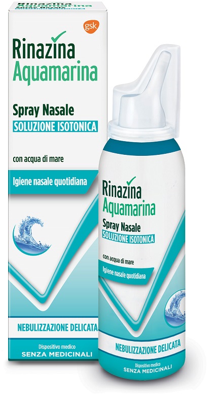 RINAZINA AQUAMARINA ISOTONICA SPRAY NEBULIZZAZIONE DELICATA 100 ML - Farmacia Artemisia di Montecuollo Dott. Angelo snc