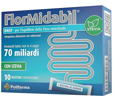 FLORMIDABIL DAILY 10 BUSTINE CON STEVIA - Farmacia Artemisia di Montecuollo Dott. Angelo snc