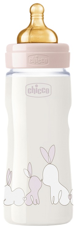 CHICCO BIBERON ORIGINAL 330ML TOUCH REGULAR GIRL CON TETTARELLA IN CAUCCIU' - Farmacia Artemisia di Montecuollo Dott. Angelo snc