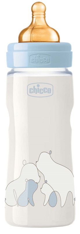 CHICCO BIBERON ORIGINAL 330ML TOUCH REGULAR BOY CON TETTARELLA IN CAUCCIU' - Farmacia Artemisia di Montecuollo Dott. Angelo snc