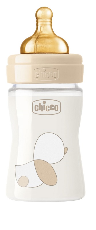 CHICCO BIBERON ORIGINAL 150ML VETRO 1 FORO 1 FORO UNISEX CON TETTARELLA IN CAUCCIU' - Farmacia Artemisia di Montecuollo Dott. Angelo snc