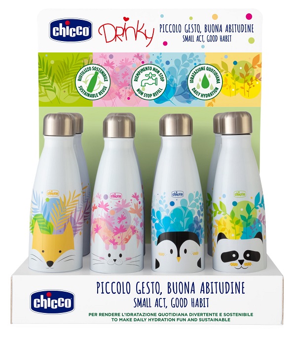 CHICCO BORRACCIA INOX 350 ML - Farmacia Artemisia di Montecuollo Dott. Angelo snc