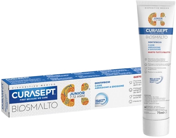 CURASEPT BIOSMALTO DENTIFRICIO JUNIOR 75 ML - Farmacia Artemisia di Montecuollo Dott. Angelo snc