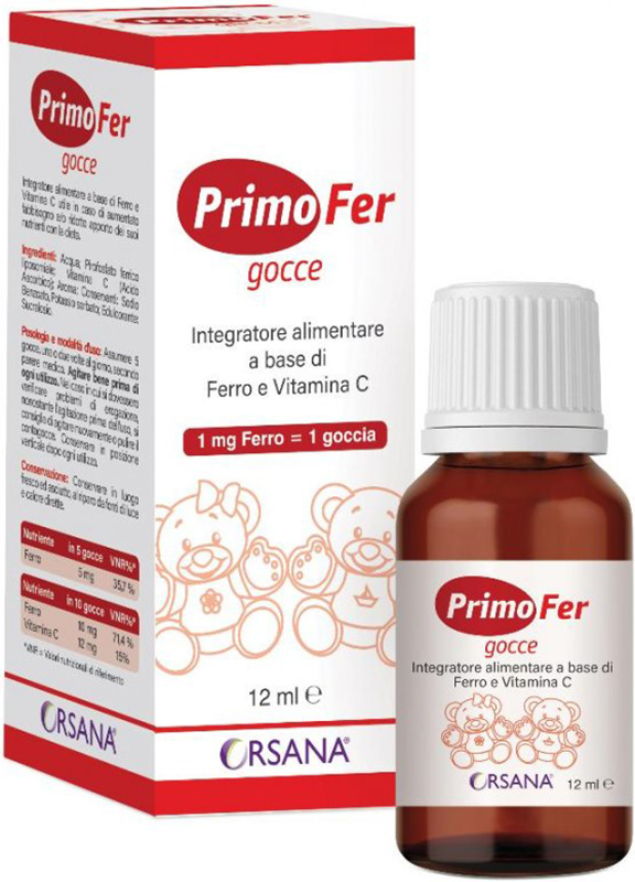 PRIMOFER GOCCE 12 ML - Farmacia Artemisia di Montecuollo Dott. Angelo snc