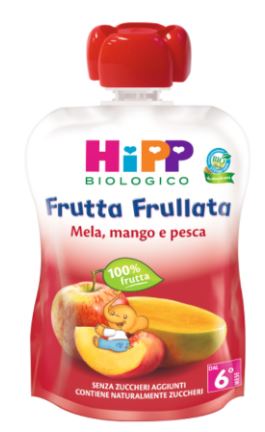 HIPP BIO FRUTTA FRULLATA MELA/MANGO/PESCA 90 G - Farmacia Artemisia di Montecuollo Dott. Angelo snc