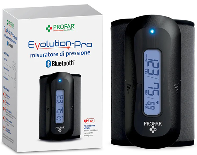 MISURATORE DI PRESSIONE BLUETOOTH PROFAR EVOLUTION-PRO - Farmacia Artemisia di Montecuollo Dott. Angelo snc
