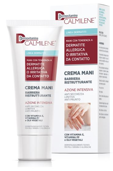 DERMOVITAMINA CALMILENE CREMA MANI BARRIERA RISTRUTTURANTE AZIONE INTENSIVA PER DERMATITE ALLERGICA O IRRITATIVA DA CONTATTO 75 ML - Farmacia Artemisia di Montecuollo Dott. Angelo snc