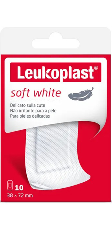 LEUKOPLAST SOFT WHITE 72 X 38 CM 10 PEZZI - Farmacia Artemisia di Montecuollo Dott. Angelo snc