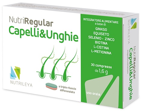NUTRIREGULAR CAPELLI & UNGHIE 30 COMPRESSE - Farmacia Artemisia di Montecuollo Dott. Angelo snc