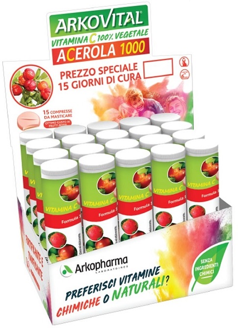 ARKOVITAL ACEROLA 1000 15 COMPRESSE - Farmacia Artemisia di Montecuollo Dott. Angelo snc