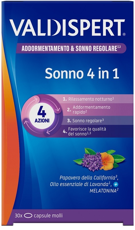 VALDISPERT SONNO 4 IN 1 30 CAPSULE MOLLI - Farmacia Artemisia di Montecuollo Dott. Angelo snc