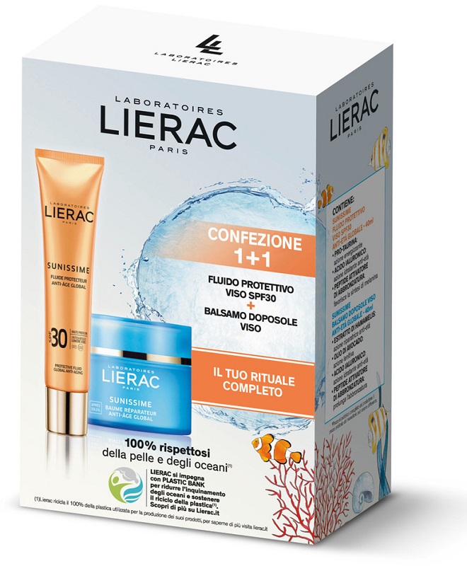 LIERAC SUNISSIME VISO SPF30 40 ML + BAUME DOPOSOLE 40 ML - Farmacia Artemisia di Montecuollo Dott. Angelo snc