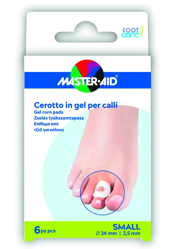 CEROTTO PROTEZIONE CALLI MASTER-AID FOOTCARE IN GEL SMALL 6 PEZZI B10 - Farmacia Artemisia di Montecuollo Dott. Angelo snc