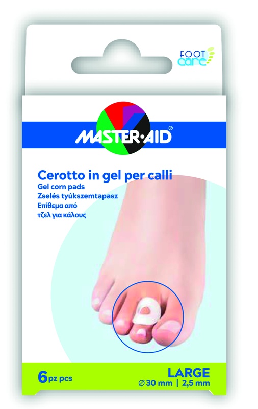 CEROTTO PROTEZIONE CALLI MASTER-AID FOOTCARE IN GEL LARGE 6 PEZZI B11 - Farmacia Artemisia di Montecuollo Dott. Angelo snc