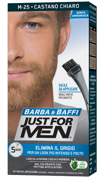 JUST FOR MEN BARBA & BAFFI M25 CASTANO CHIARO 51 G - Farmacia Artemisia di Montecuollo Dott. Angelo snc