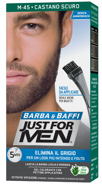 JUST FOR MEN BARBA & BAFFI M45 CASTANO SCURO 51 G - Farmacia Artemisia di Montecuollo Dott. Angelo snc
