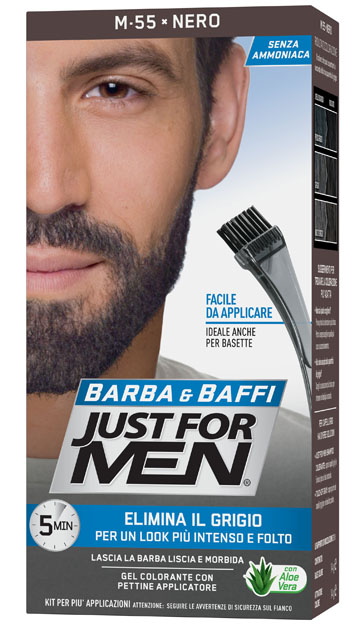 JUST FOR MEN BARBA & BAFFI M55 NERO 51 G - Farmacia Artemisia di Montecuollo Dott. Angelo snc