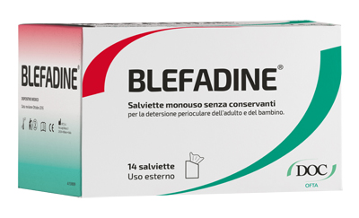 BLEFADINE 14 SALVIETTE MONOUSO PER DETERSIONE PERIOCULARE - Farmacia Artemisia di Montecuollo Dott. Angelo snc