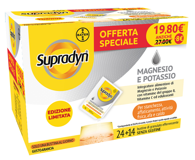 SUPRADYN MAGNESIO E POTASSIO LIMITED EDITION 14 + 24 BUSTINE - Farmacia Artemisia di Montecuollo Dott. Angelo snc