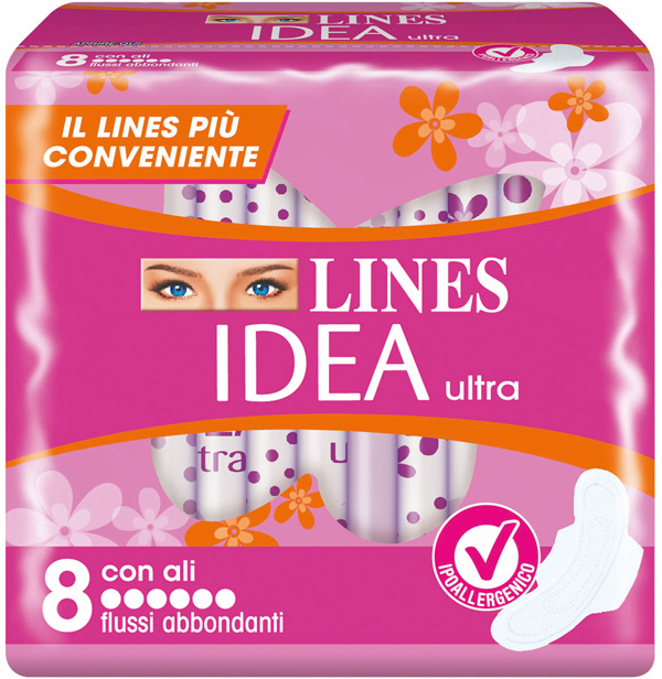 IDEA ULTRA ASSORBENTE FLUSSI ABBONDANTI CON ALI 8 PEZZI - Farmacia Artemisia di Montecuollo Dott. Angelo snc