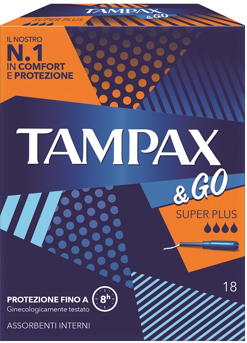 TAMPAX &GO ASSORBENTE INTERNO SUPER PLUS 18 PEZZI - Farmacia Artemisia di Montecuollo Dott. Angelo snc
