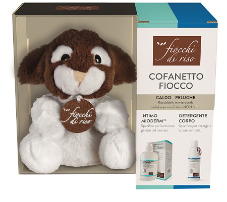 KIT FIOCCHI DI RISO CALDO-PELUCHE FIOCCO + DETERGENTE INTIMO MIODERM 240 ML + DETERGENTE CORPO DELICATO 200 ML - Farmacia Artemisia di Montecuollo Dott. Angelo snc