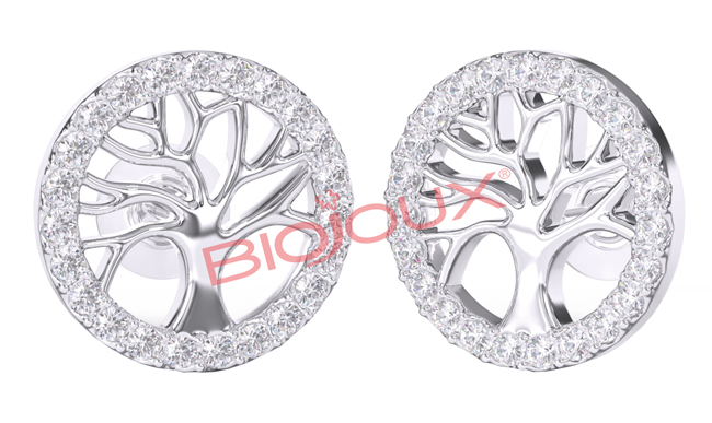 ORECCHINI POST FORATURA TREE OF LIFE WITH CRYSTALS BJT994 - Farmacia Artemisia di Montecuollo Dott. Angelo snc