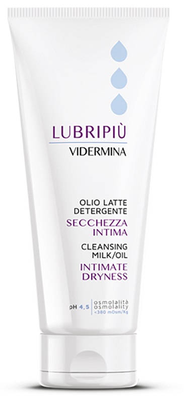 VIDERMINA LUBRIPIU' OLIO LATTE DETERGENTE SECCHEZZA INTIMA 200 ML - Farmacia Artemisia di Montecuollo Dott. Angelo snc
