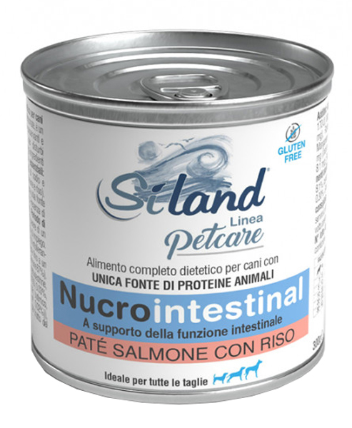 SILAND NUCROINTESTINAL UMIDO CANE SALMONE/RISO 300 G - Farmacia Artemisia di Montecuollo Dott. Angelo snc