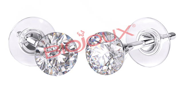 BJT3040T ORECCHINO CRISTALLO TONDO IN TITANIO - Farmacia Artemisia di Montecuollo Dott. Angelo snc