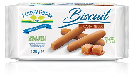HAPPY FARM BISCUIT CARAMELLO 120 G - Farmacia Artemisia di Montecuollo Dott. Angelo snc