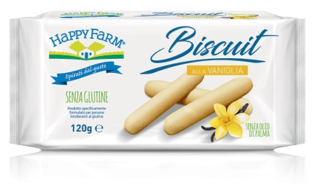 HAPPY FARM BISCUIT VANIGLIA 120 G - Farmacia Artemisia di Montecuollo Dott. Angelo snc