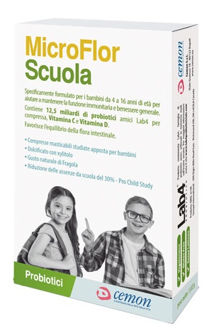 MICROFLOR SCUOLA 30 CAPSULE MASTICABILI - Farmacia Artemisia di Montecuollo Dott. Angelo snc
