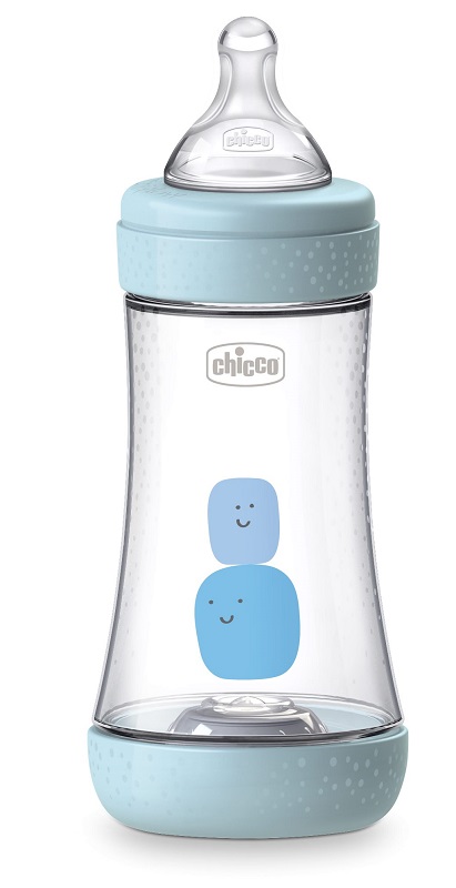 CHICCO BIBERON PERFECT 5 BOY 240 ML IN SILICONE 2 FORI - Farmacia Artemisia di Montecuollo Dott. Angelo snc