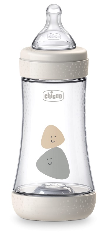 CHICCO BIBERON PERFECT 5 UNISEX 240 ML IN SILICONE 2 FORI - Farmacia Artemisia di Montecuollo Dott. Angelo snc