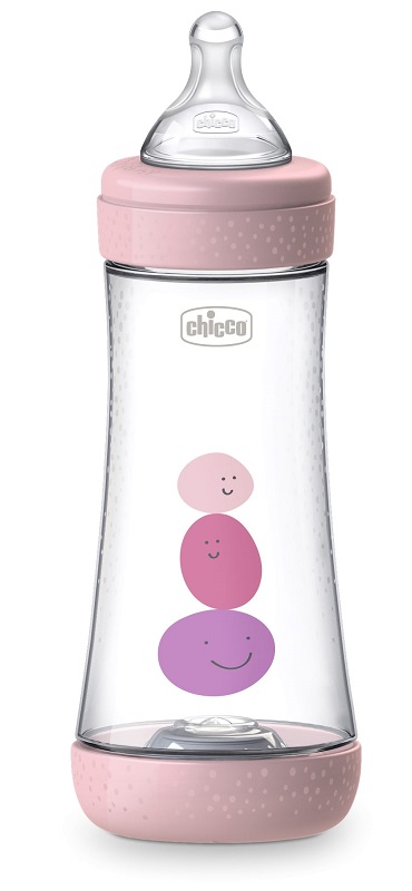 CHICCO BIBERON PERFECT 5 GIRL 300 ML IN SILICONE 3 FORI - Farmacia Artemisia di Montecuollo Dott. Angelo snc