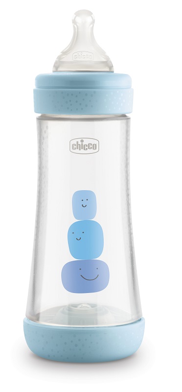 CHICCO BIBERON PERFECT 5 BOY 300 ML IN SILICONE 3 FORI - Farmacia Artemisia di Montecuollo Dott. Angelo snc