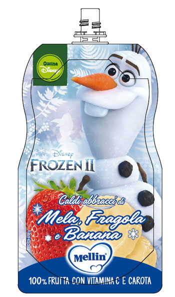 POUCH DISNEY FROZEN MELA FRAGOLA BANANA 110 G - Farmacia Artemisia di Montecuollo Dott. Angelo snc