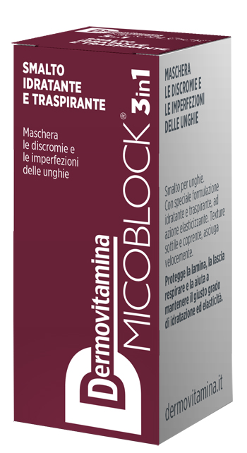 DERMOVITAMINA MICOBLOCK 3 IN 1 SMALTO IDRATANTE E TRASPIRANTE BORDEAUX 5 ML - Farmacia Artemisia di Montecuollo Dott. Angelo snc