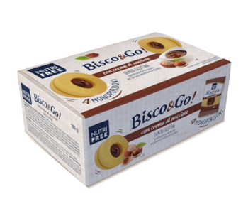 NUTRIFREE BISCO&GO CON CREMA DI NOCCIOLE 4X40 G - Farmacia Artemisia di Montecuollo Dott. Angelo snc