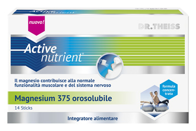 THEISS ACTIVE NUTRIENT MAGNESIUM 375 14 STICK OROSOLUBILI - Farmacia Artemisia di Montecuollo Dott. Angelo snc