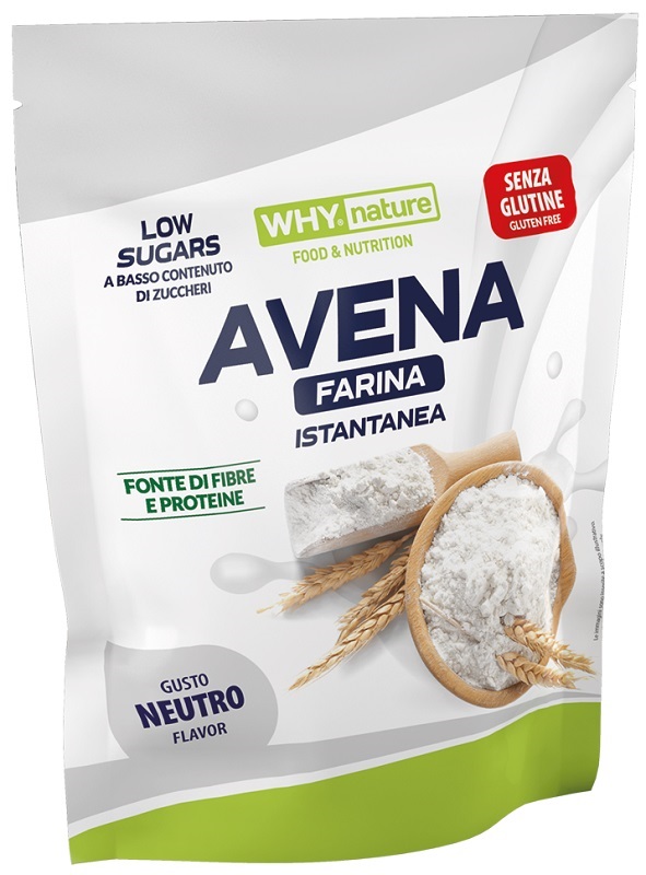 WHYNATURE AVENA FARINA ISTANTANEA GUSTO NEUTRO 1 KG - Farmacia Artemisia di Montecuollo Dott. Angelo snc