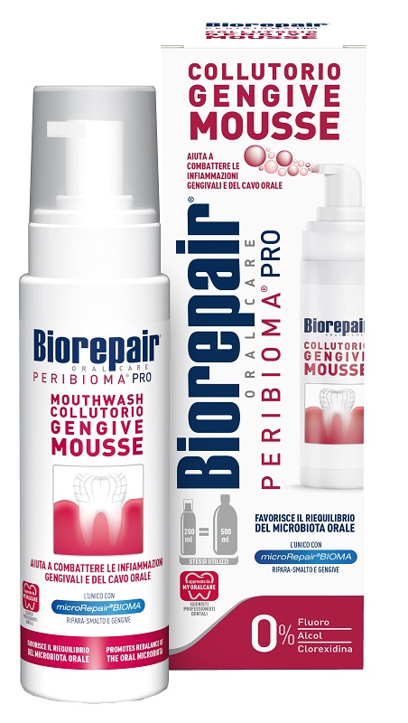 BIOREPAIR ORAL CARE PERIBIOMA PRO COLLUTORIO GENGIVE MOUSSE 200 ML - Farmacia Artemisia di Montecuollo Dott. Angelo snc