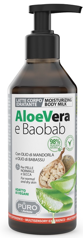 PURO LATTE E CORPO ALOE E BAOBAB 250 ML - Farmacia Artemisia di Montecuollo Dott. Angelo snc