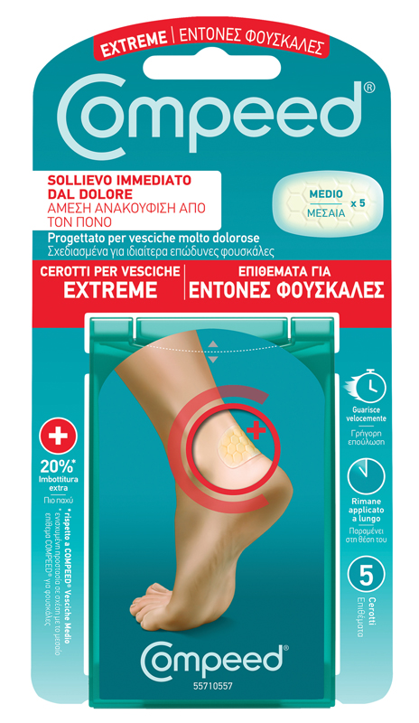 COMPEED CEROTTI PER VESCICHE EXTREME 5 PEZZI - Farmacia Artemisia di Montecuollo Dott. Angelo snc