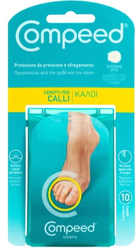 COMPEED CEROTTI PER CALLI INTERNO DITA 10 PEZZI - Farmacia Artemisia di Montecuollo Dott. Angelo snc