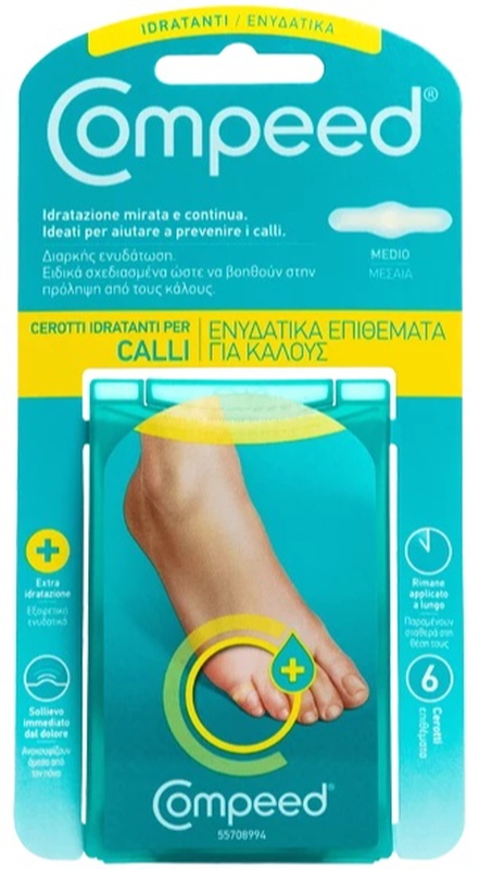 COMPEED CEROTTI PER CALLI IDRATANTI 6 PEZZI - Farmacia Artemisia di Montecuollo Dott. Angelo snc